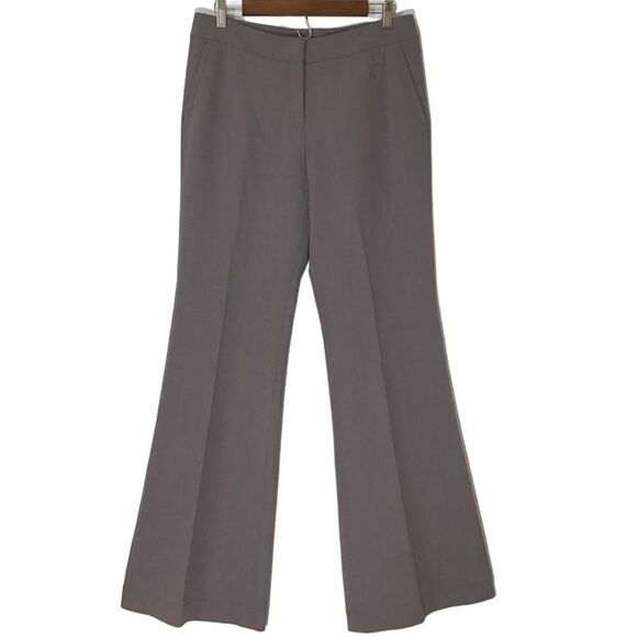 Lafayette 148 New York Wide Leg Trousers In Soapstone New Size 10 - Picture 1 of 11
